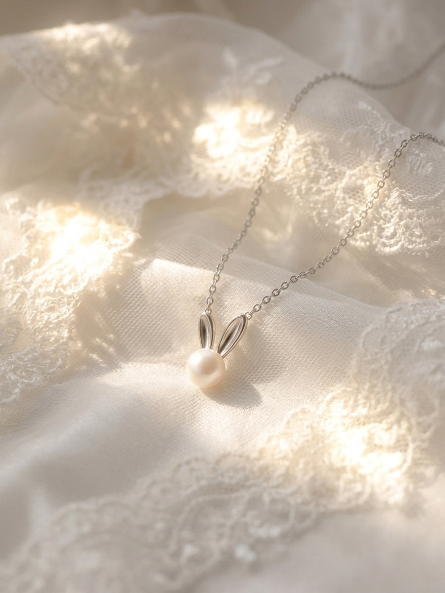 Bunny Pearl Necklace