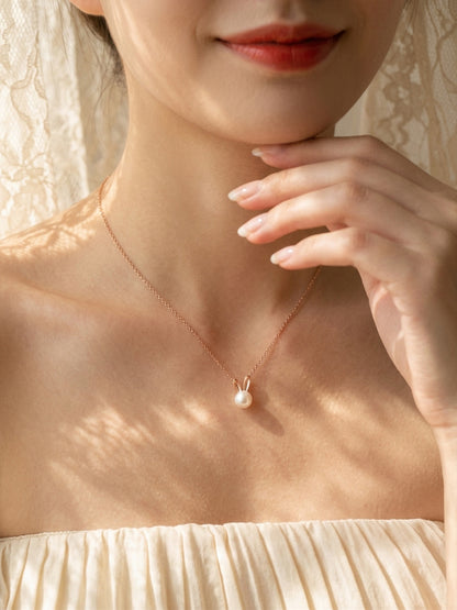 Bunny Pearl Necklace
