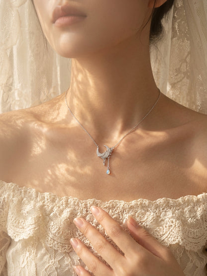 Crescent Bloom Necklace