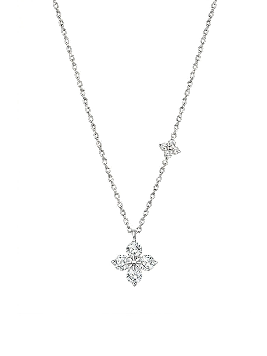 Twin Clover Necklace