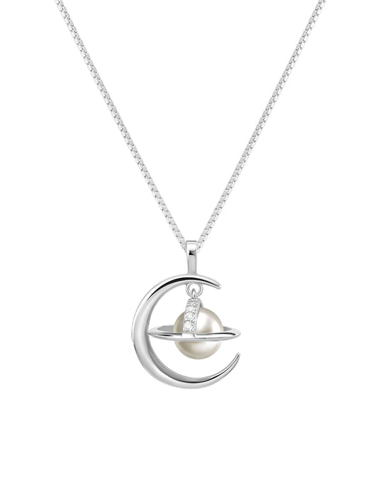 Pearl Saturn Necklace