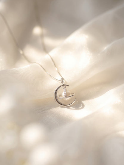 Pearl Saturn Necklace