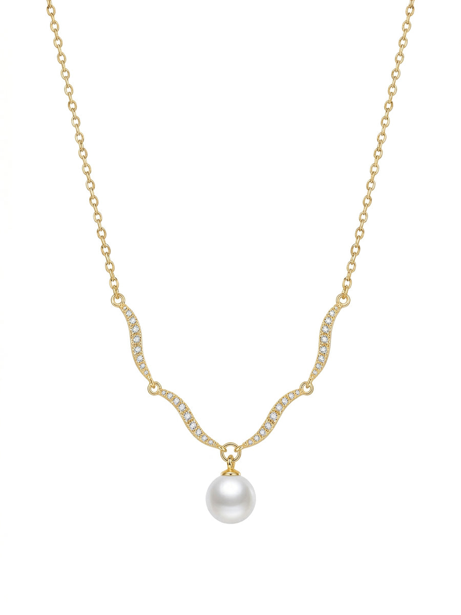 Pearl Wave Necklace