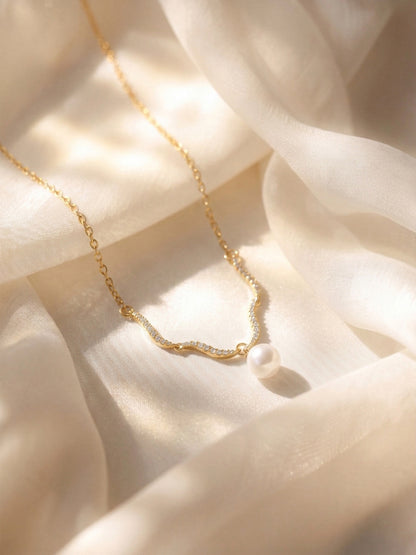 Pearl Wave Necklace