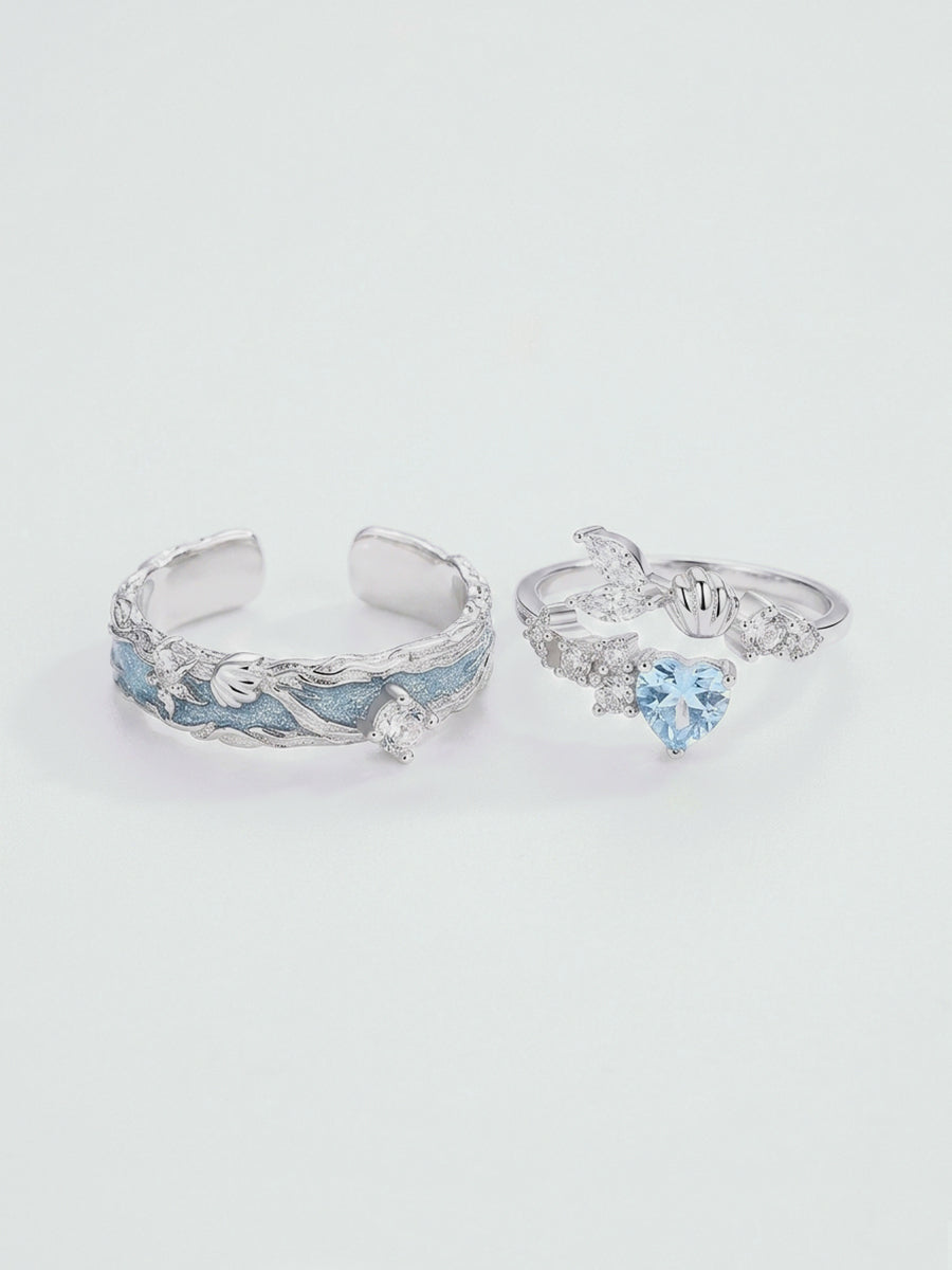 Tidal Love Ring Set