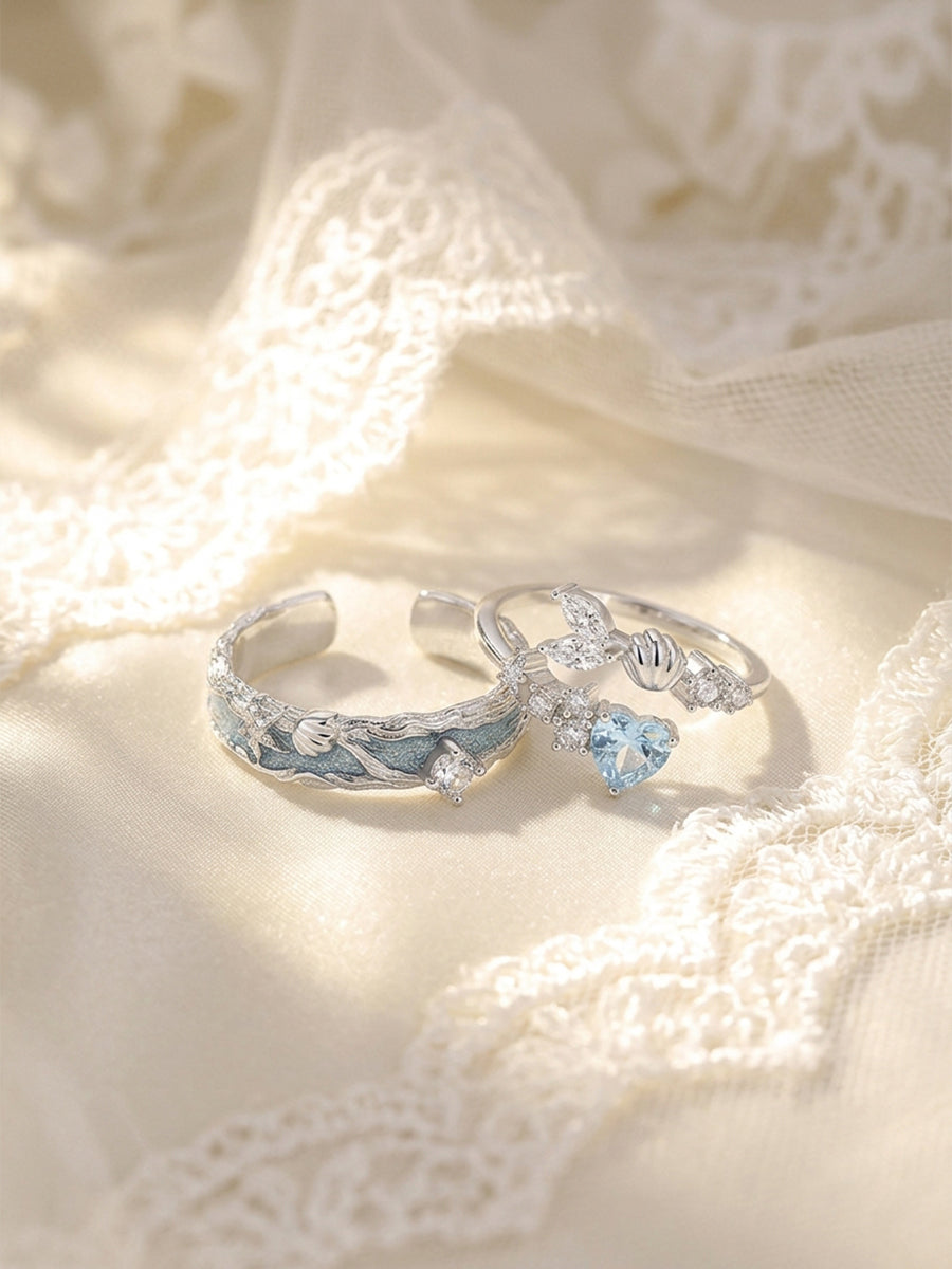 Tidal Love Ring Set